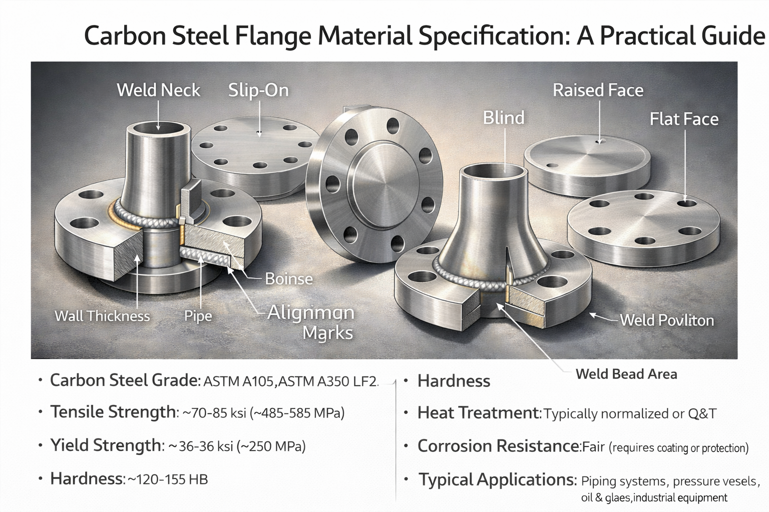 Carbon Steel Flange Material Specifications